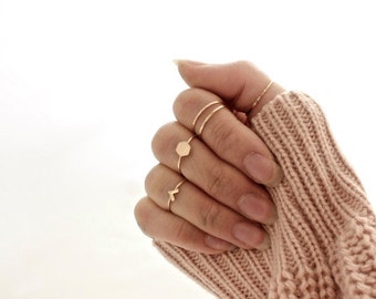 Stacking Rings in Sterling Silver or 14k Gold Filled