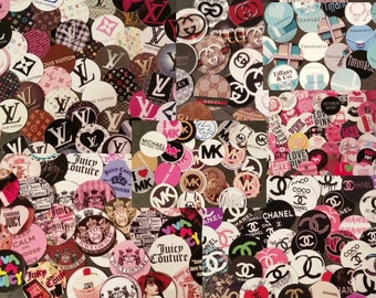 25 - 150 Assorted Lot Pre-Cut 1" Bottle Cap Images *HUGE LOGO VARIETY*