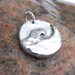 Little Ocean Wave Pendant, Wave Charm, Rustic Jewelry, Surf, Hammered Texture, Summer Jewelry, Surfer Gift, Ocean Lover Gift, Summer Trend