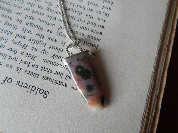 Into the Wild Collection, Buffalo Tongue Ocean Jasper Sterling Silver Necklace II