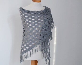 TOBY, Crochet shawl pattern pdf