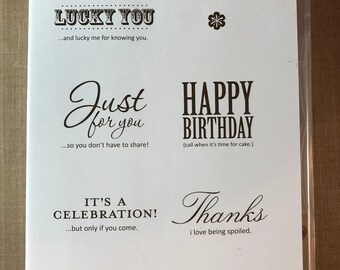 Stampin Up Hostess Afterthoughts Stamp Set
