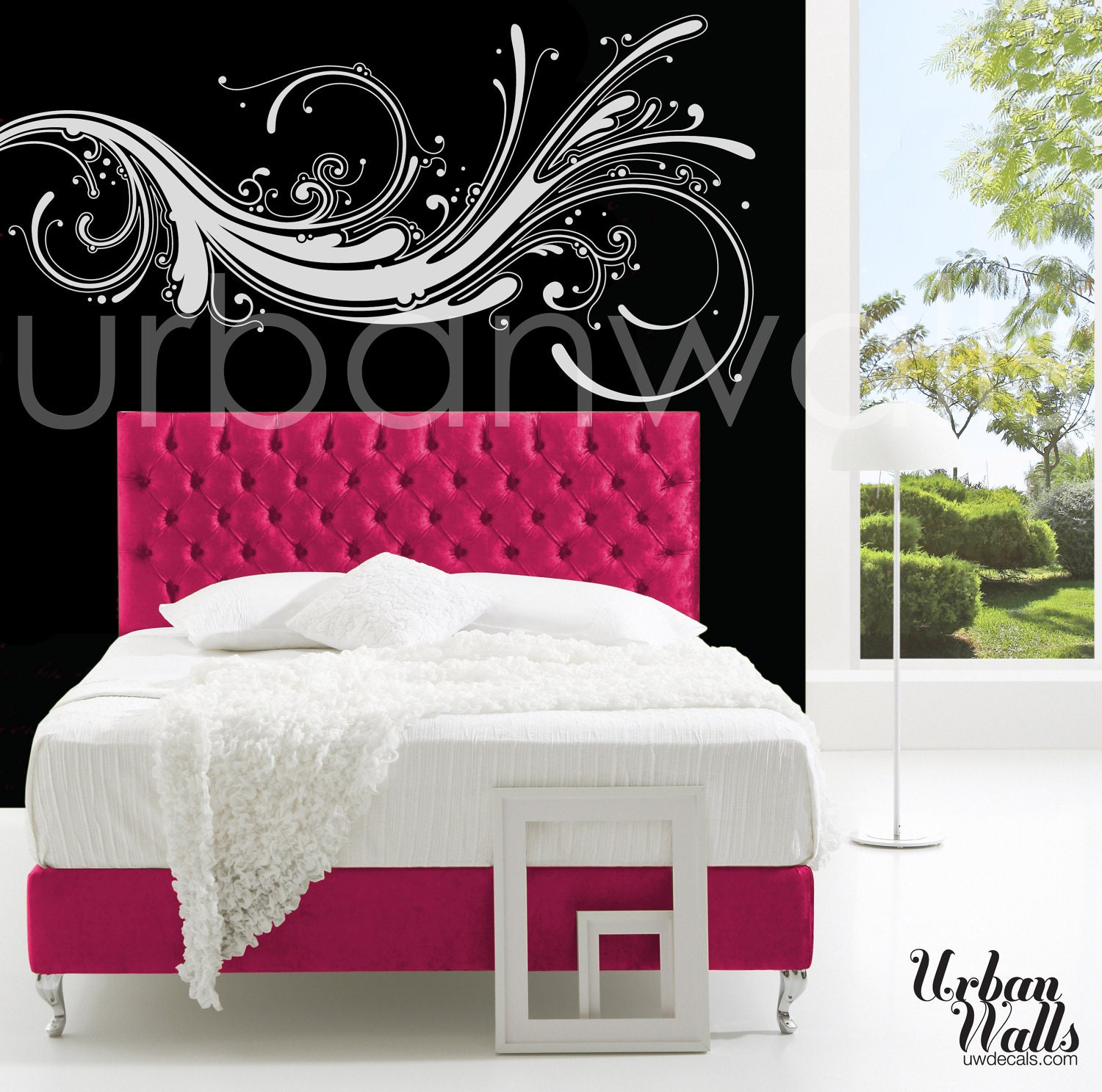 Vinyl Wall Sticker Decal Art Modern Swirl