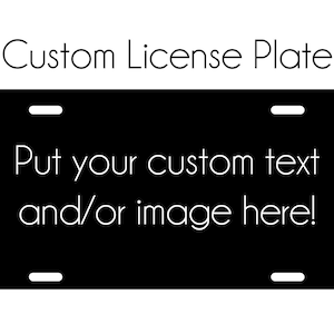 Front license plate | Etsy