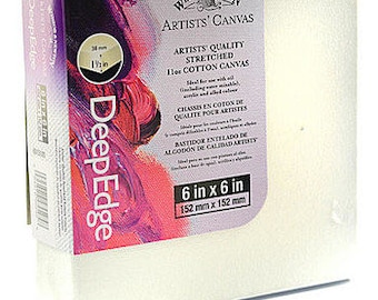 Winsor & Newton Artists' Deep Edge Canvas (6 in X 6 In) Pack of 5