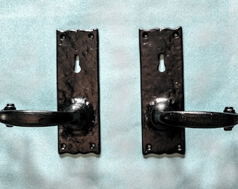 Gate Handles (Door handle, Door Knob, Gate, Iron, Black)