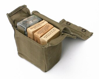 Aviator Camouflaged First Aid Kit 1960s Vietnam Era Vintage Military Survival Gear