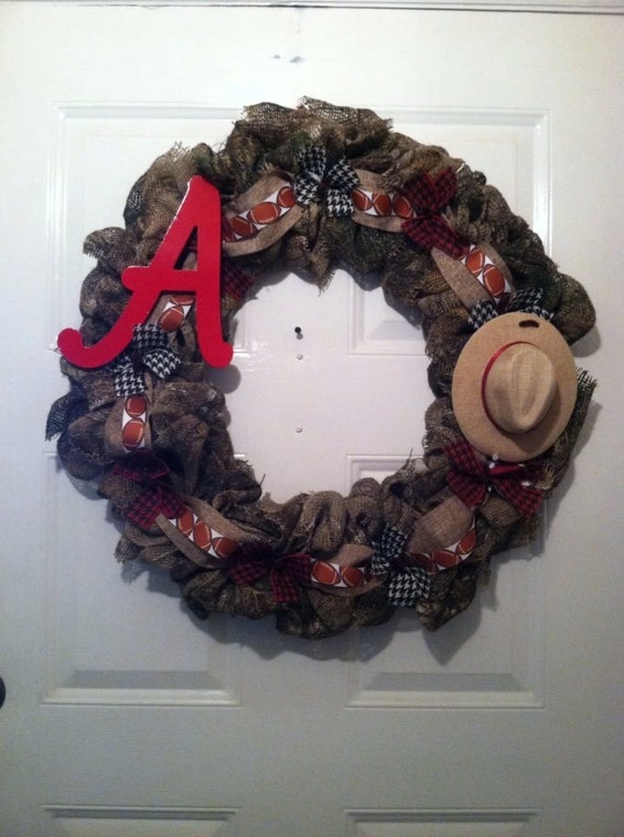 Camoflauge Alabama Burlap Wreath, Camo Bama Wreath, Camo Burlap Wreath, Camo Bama Burlap Wreath, Bama Wreath,Bama Camo Wreath,Camo Wreath