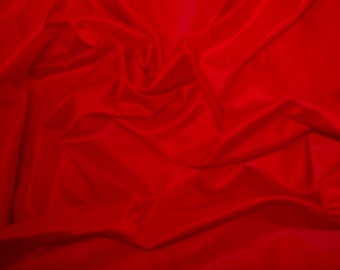 Fine Indian Silk Taffeta in Red- Half yard Yard -TF 4