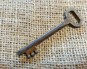 Old keys, Soviet vintage skeleton key, Antique skeleton key, Steampunk Gothic Decor