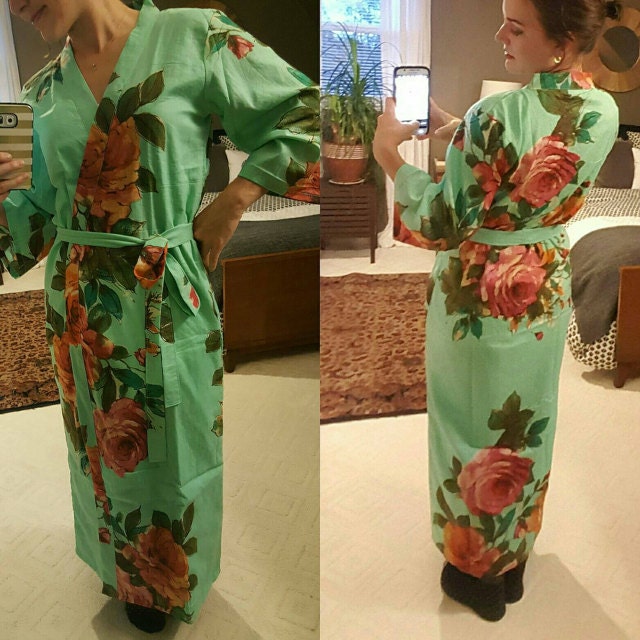 Ankle Length Robe Long Bridesmaid Robe Long Robes Floor