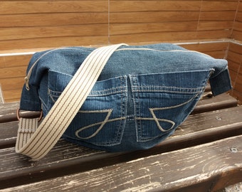 Denim bag,handbag,slouchy bag,shoulder bag,bags,jeans bag,streetfashion,grungestyle,hippie,Женские сумки,recycleddenim,Сумки,gifts,Tote bags