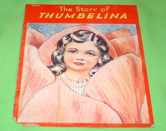 The story of Thumbelina vintage kids book