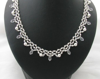 Swarovski Crystal & Pearl Necklace