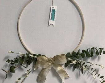 Baby Blue Eucalyptus Quarter Wreath