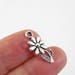 20 Flower Charms - 19mm x 9mm