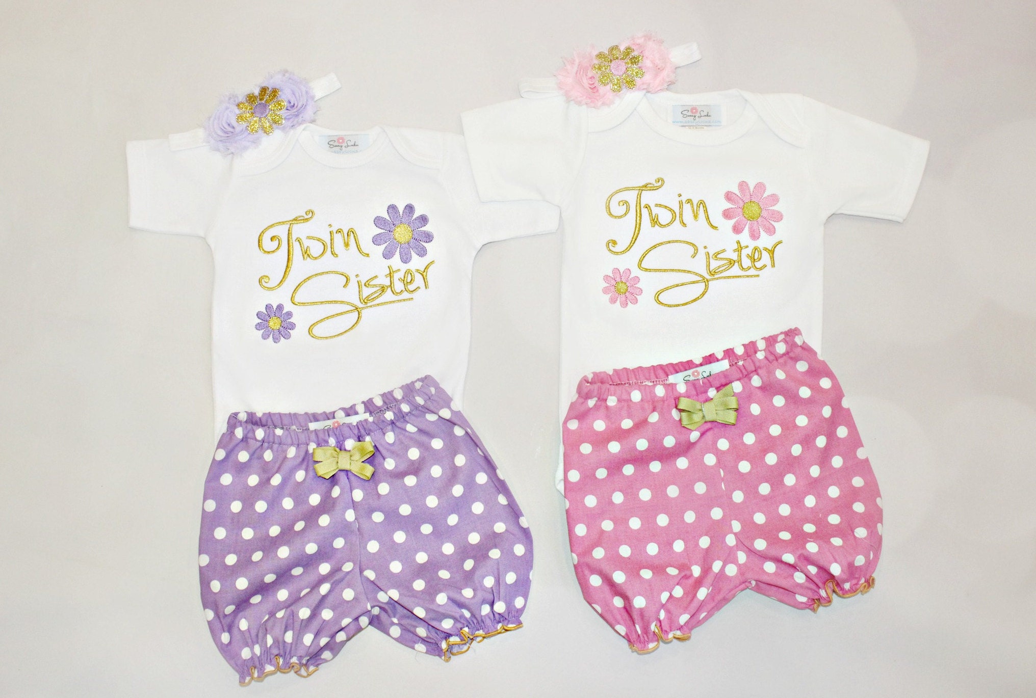 Twin Girls Sisters Outfits Twin Girl Clothes Newborn Twins