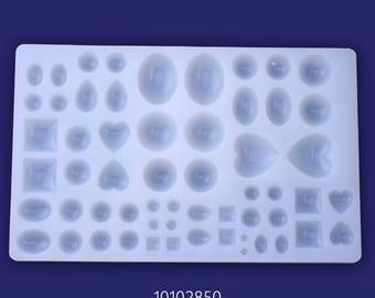 1pcs Gem Silicone Mold - Silicone molds, craft mold,cabochon mold, jewelry mold, food mold, resin mold, clay mold, flexible mold 10102850