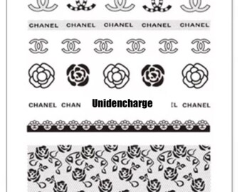 3D Nail Accessory 1 Sheet black