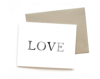 LOVE || Greeting Card | Love Card | Anniversary Card | Shower Card | Baby Card | Wedding Card | Engagement Card | Valentine Card