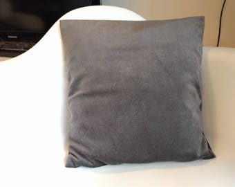 50 x 50 Grey Velvet pillow cover