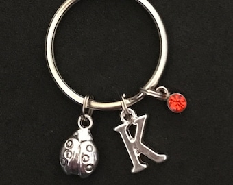 Personalized Ladybug Keychain