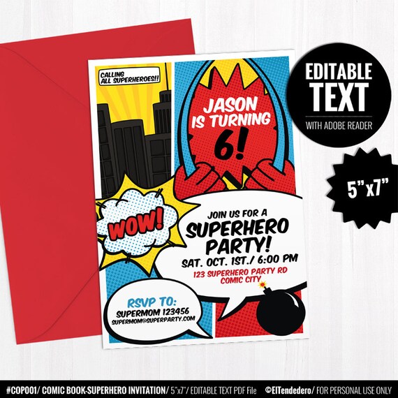 superhero poster template