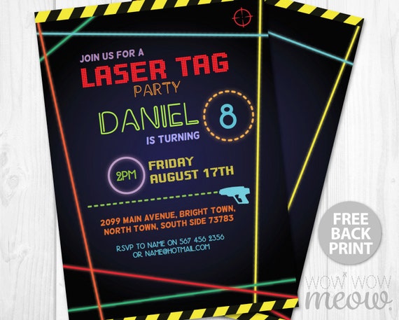 It is a graphic of Clean Laser Tag Birthday Invitations Free Printable This is a graphic of Clean Laser Tag Birthday Invitations Free Printable