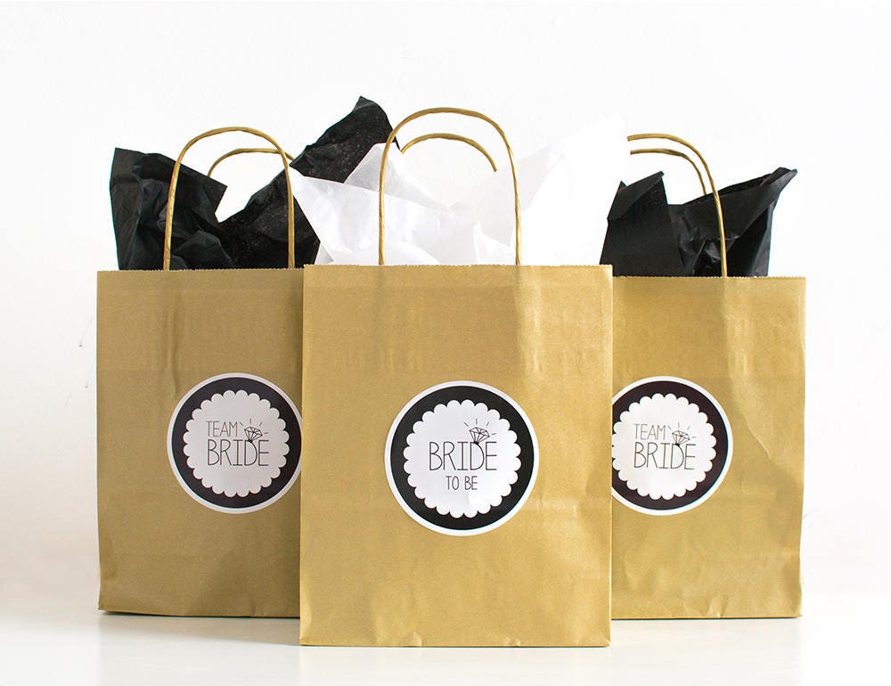 Gold Hen Party Bags / Hen Gift Bags/ Team Bride Bags / Hen Do