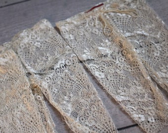 Lace Pants /Newborn Girl Lace Leggings / Off White