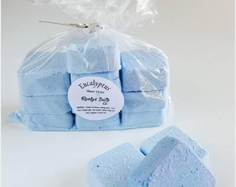Eucalyptus Shower Bombs, Get Well Care Package, Shower Fizzies, Natural Shower Steamer, Mothers Day Gift, Shower Tablets, Bath set for women
