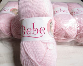 Oxford Bebe Baby Yarn in Baby Pink