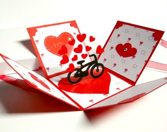 Unique 99 Exploding Valentine Card