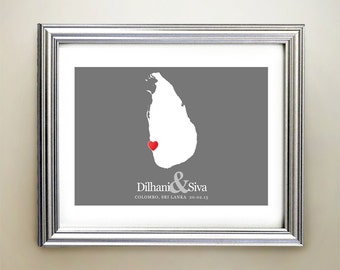  Sri  lanka  map Etsy