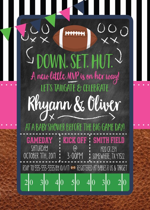 Baby Shower Tailgate Party Invitations