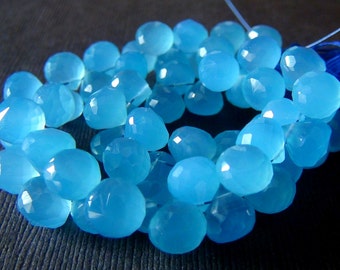 Chalcedony faceted onion briolette