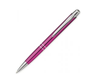 Ballpoint pen metal ballpoint pen with engraved gift pink
