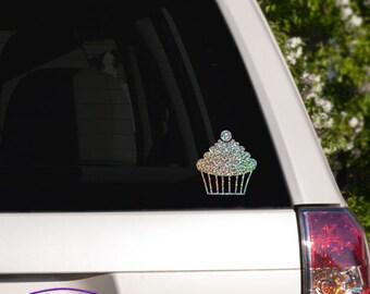 Cherry Topped Cupcake Car Window Decal