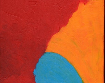 Untitled 11 x 14 Original Abstract Painting Artist With Autism