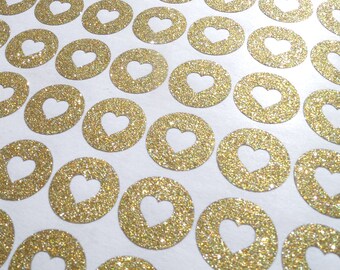 75 Gold Glitter Hershey Kisses labels, gold wedding favor, engagement party stickers, gold heart stickers, Hershey Kiss stickers