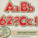 DIGITAL CLIPART - Watermelon Alpha, Red, White & Green Alphabet High Quality, 300 DPI PNGs