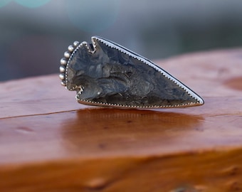 Arrowhead with Sterling Silver Ring
