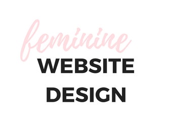 Feminine Website Design for Squarespace