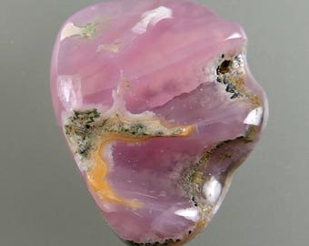 Smithsonite Cabochon, Transparent Smithsonite Cabochon, Pink Purple Smithsonite Cabochon, Designer Cab, Pendant Cab, Gift Cab, 49erMinerals