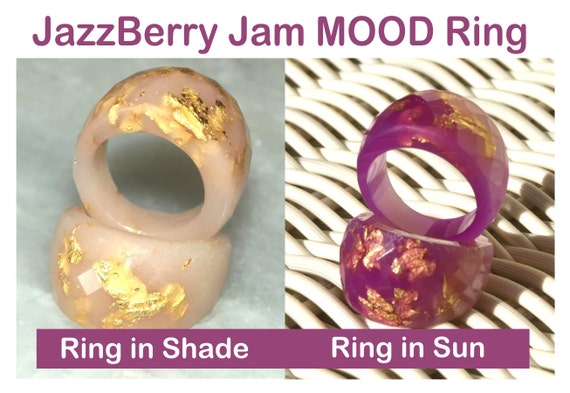 Download MOOD Ring JazzBerry Jam Resin Ring Solar Ring Color Shift