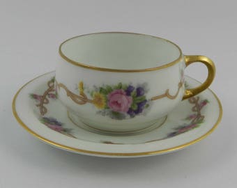 Demitasse Mocha Cup & Saucer Set Rosenthal 1901-1933