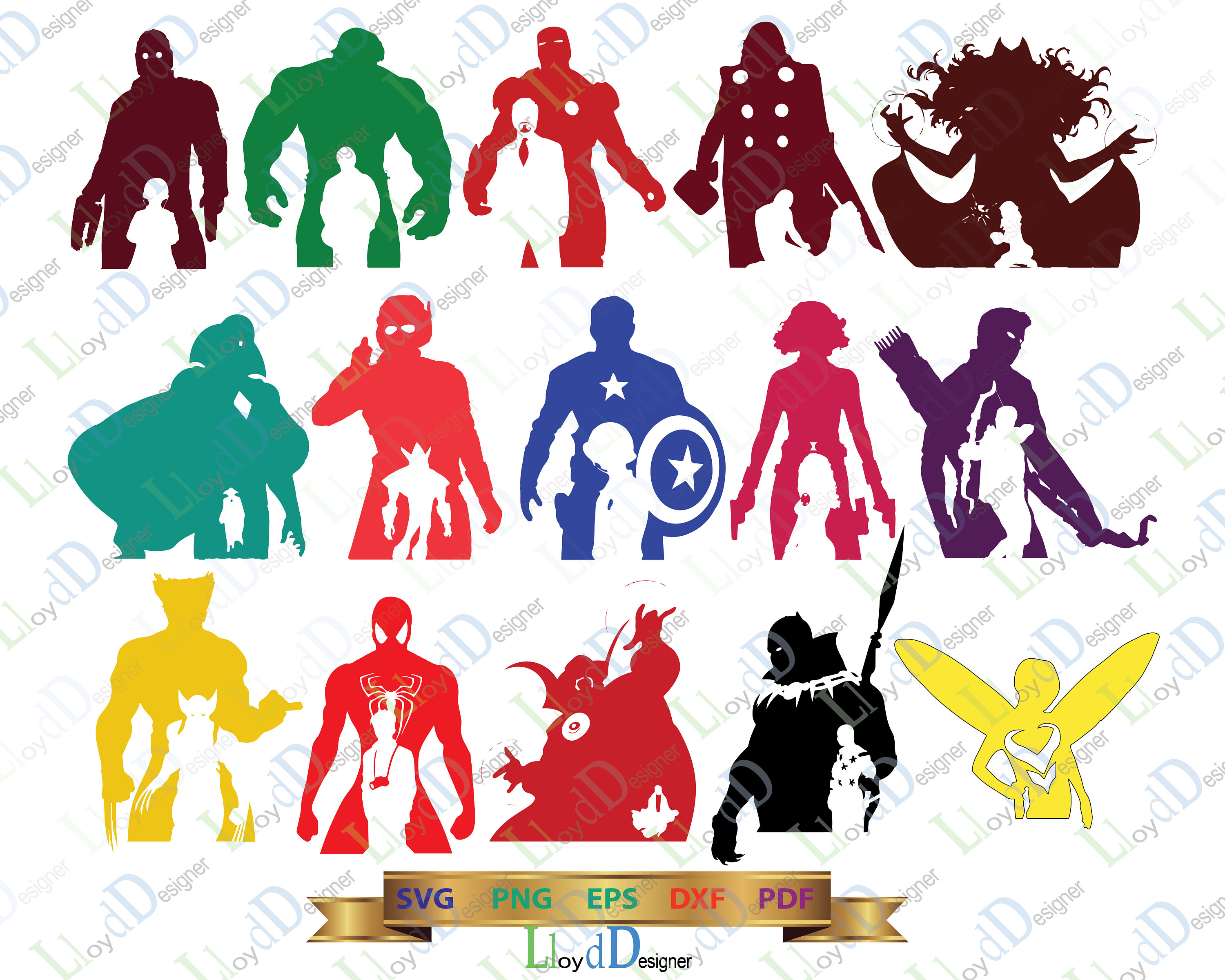 Avengers Svgavengers Silhouette Svgsmash Svgiran Man Svgspider Man