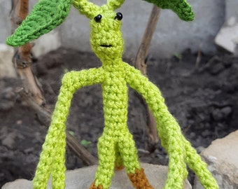 Crochet Bowtruckle Pickett toy Fantastic Beasts gift Newt Scamander unique gift Harry potter inspired Stuffed Fan Geek gift crochet plant