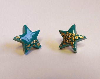 Turquoise Star Stud Earrings Turquoise Star Post Earrings Turquoise Post Earrings Turquoise Stud Earrings