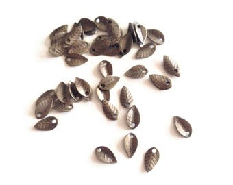 x 50 sheets, 7mm mini charm, brass bronze